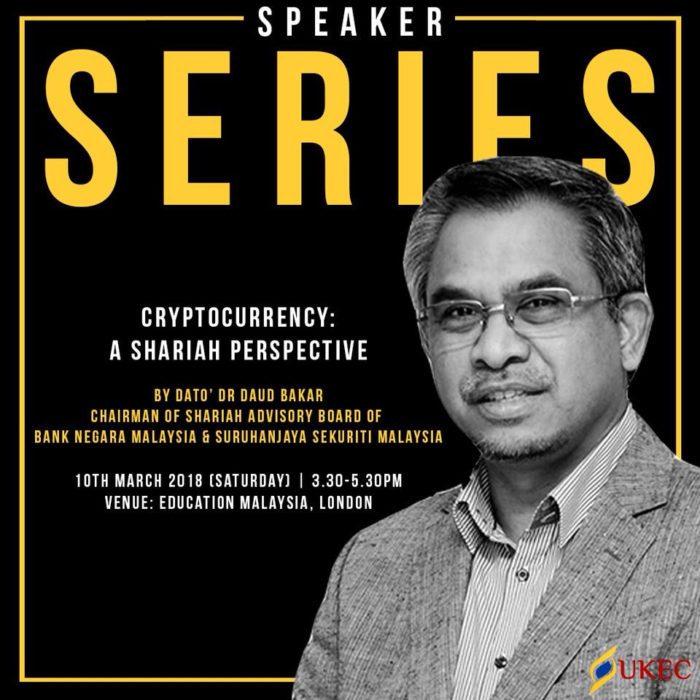 Cryptocurrency Speaker Series With Dato Dr Mohd Daud Bakar Ukec